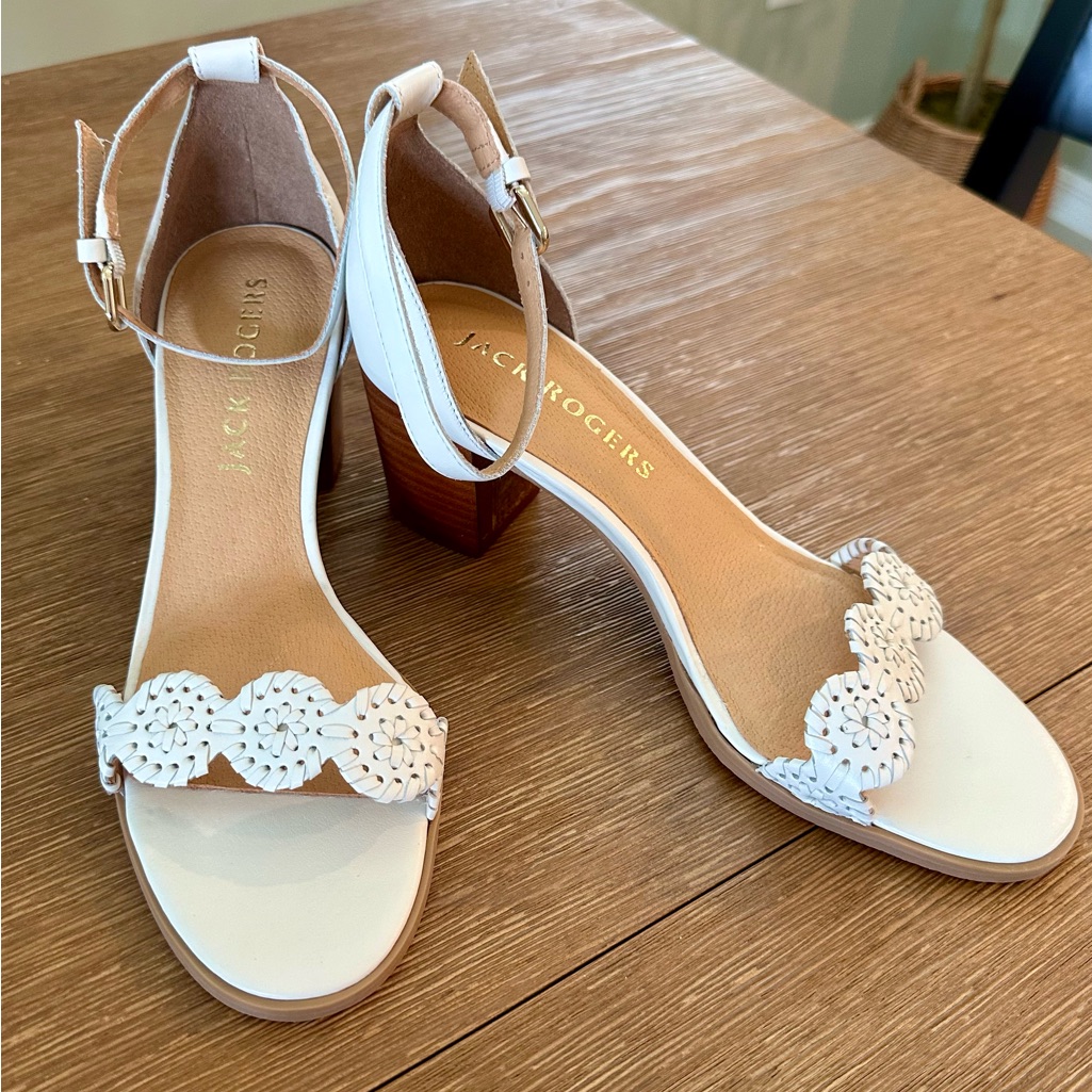 Jack Rogers Lauren Ankle-Strap Dress Sandals- New In Box